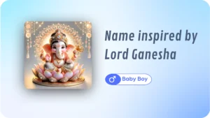 Baby Boy Name inspired by Lord Ganesha